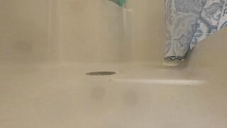 Giantess - Teenie Sneaks into Giantess MXDominion's Shower, POV, shrinking fetish, femdom 1080 smaller