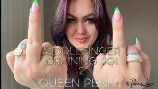 Middle finger draining JOI 2