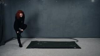 Fun night or special agent Sonya in a special vacuum bed with vibro