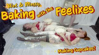 Messy Threesome! Baking with the Feelixes feat Courtney Pose