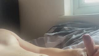 Quick morning wank before training