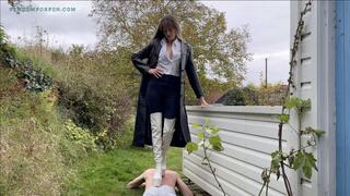 Miss Jen Bailey - Trampling Outside in the Cold in my Thigh High Boots (1080p MP4)