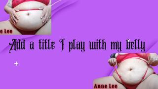 my belly in red lingerie