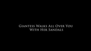 Giantess Walks All Over You With Her Sandals - Mari Merlowe 4K