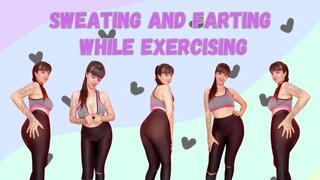 sweating and farting while exercising