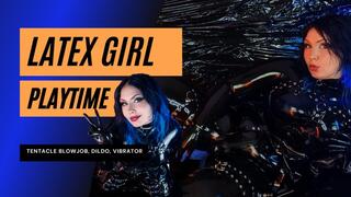 Giant Tentacle Blowjob and more Latex Girl