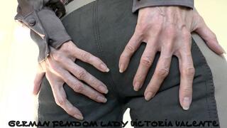 Riding pants ass sniffing and kissing, beautiful hands, Joi, POV Lady Victoria Valente