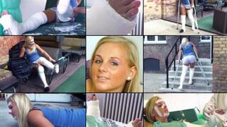 Lilliana LLC, SLWC, LAC with Thumb SPICA Accident Prone Crutching and Application (in HD 1920X1080)