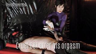 Cruel CBT after his orgasm