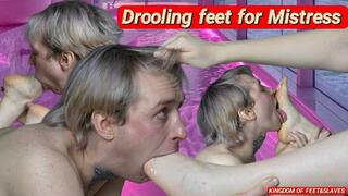 Drooling feet for Mistress (HD 720p MP4 )
