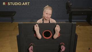 Frida - Foot Tickling for Cute and Sensitive Blonde in Big Stocks (FULL HD MP4)