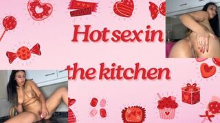 Hot sex in the kitchen