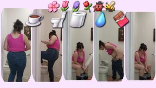 TAKING A DESPERATE PEE AND HIT W AN S DISCUSSING CHARMING NEW FRENCH TEA CUP