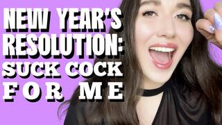 Your New Year’s Resolution: Suck Cock - Goddess Venus
