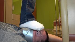 Sock smother - socks domination