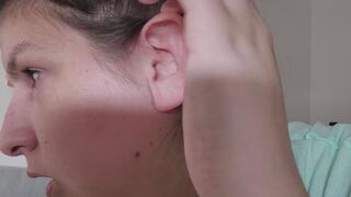 Ear Fetish Bliss: Finger, Wax, and Q-Tip Tease!