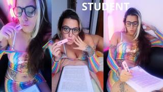 STUDENT STUDYING
