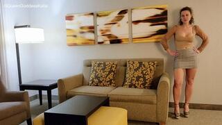 sexy GF, QueenGoddessKatie, stripteases you into Vaca commitment