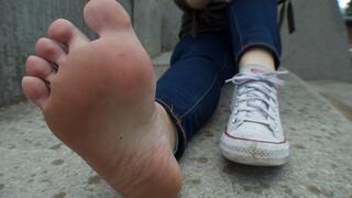 Soles Tease With My Royal Blue Pedi