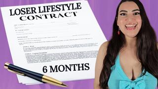 Loser Lifestyle Contract - Real 6 Month Reject Reprogramming Guidance with Countess Wednesday - Pussy Denial, Sexual Rejection, Loser Porn, Mind Fuck MP4 1080p