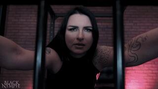Cuckold talk for locked in cage loser POV - 4K | Black Nymphe