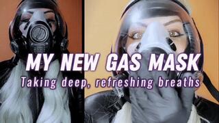 Playing with my new gas mask