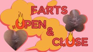 Close-up Ass Hole Opening and Closing, expelling Farts and Moaning