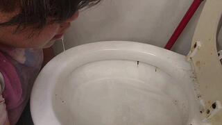 TOILET MEETS VOMIT!!!