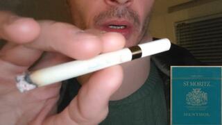 Smoking St Moritz menthol collar night nicotine fix 140125 SLOW