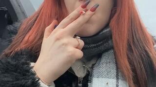 Old video of me smoking outdoors