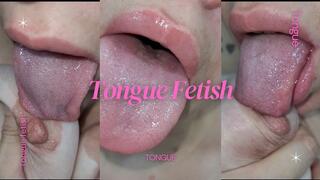 My tongue licking my tit and my finger