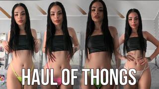 Haul of thongs