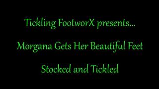 Morgana Gets Her Feet Stocked and Tickled