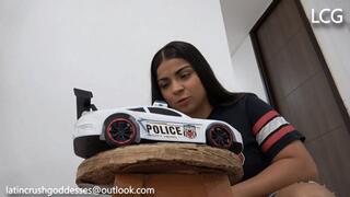 Penelope Destroys White Police Car Fast