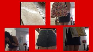 Show and Tell New Denim Shorts Cotton Hand Towels Tree Skirt and Wool Socks