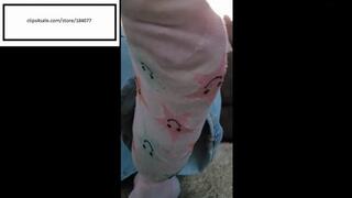 Tootsiequeen23 Dry Feet from pink socks