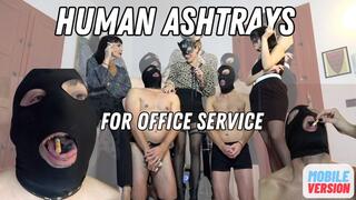 Cleo Domina -Human ashtrays for office services- MOBILE VERSION