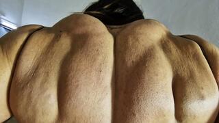 old video after working on my parking awesome light green dress pumped enormous huge wide back view video for my back fans lovers