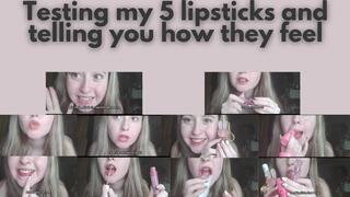 Testing my 11 lipsticks Up close - part 2
