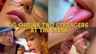 GG shrunk 2 strangers at the beach - Lissa - Agatha