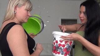 our heads are stuck in buckets b