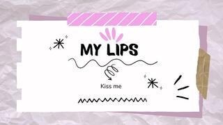 Playing with my lips and tongue