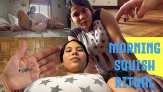 My Morning Squish Ritual - 1080 - Latina Giantess Kelly