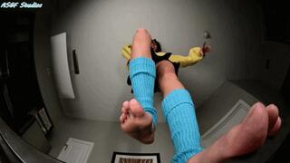 DIVA 's pure trampling and stomping POV! BIG FEET CRUSH VIEWS! - MP4