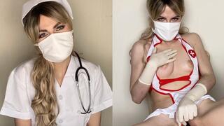 Nurse Jerks off to YOU: JOI, Latex Gloves, Clit Pump, & A Facial on Her Mask