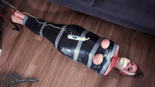 Milked for Moans - Whitney Gets Wrapped in Tight Tape with Her Mouth Stuffed with Panties, a Magic Wand on Her Clit and Cumming in Mummification - 1080