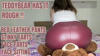 Teddy's Toxic Treat: Leather Pants Fart Fest