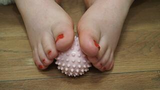 Playing with your toes in complete silence