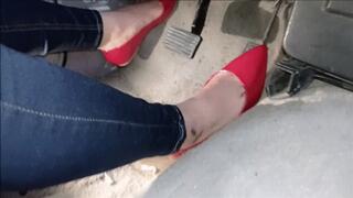 Driving in flat shoes