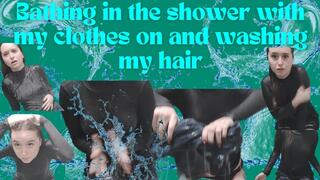 I didn't take my clothes off when I got into the shower oops